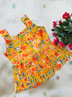 Load image into Gallery viewer, Orange Garden - Cotton Frock 0 to 6m
