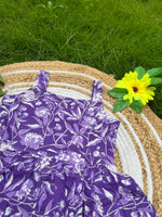Load image into Gallery viewer, Purple Blossom - Cotton Frock 3 - 4 yrs
