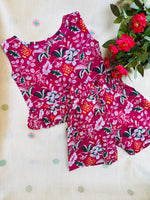 Load image into Gallery viewer, Pink Garden - Frill top &amp; Shorts Set 6m - 1 yr
