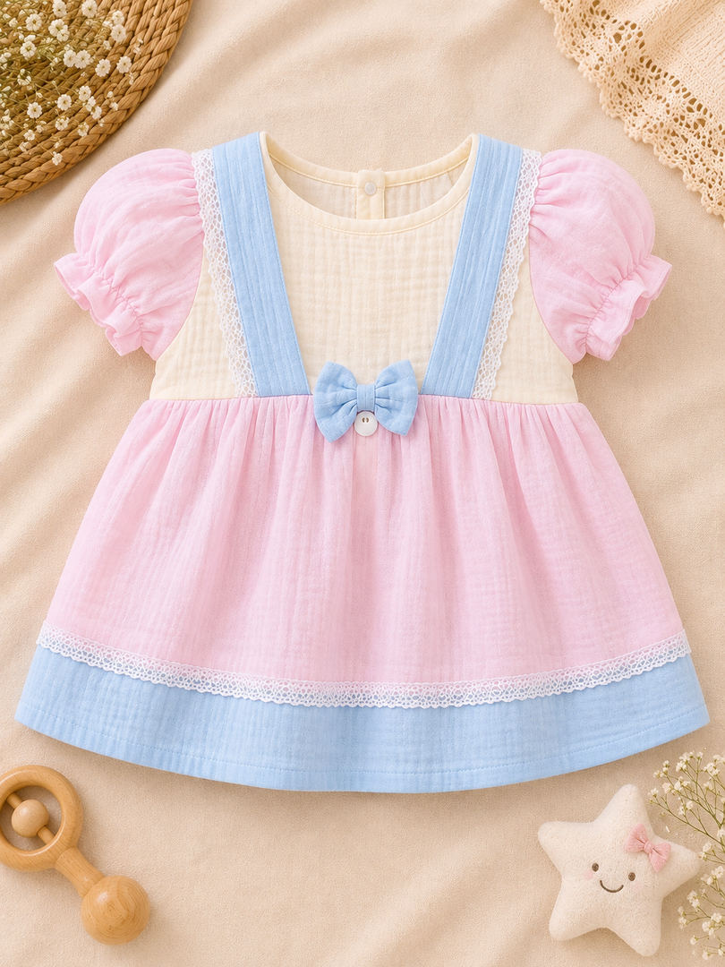 Baby Cotton Dress - Lucky Rainbow