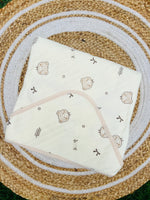 Load image into Gallery viewer, Little Cubs - Muslin Hooded Baby Blanket