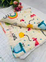 Load image into Gallery viewer, Space Fantacy - Muslin Baby Towel
