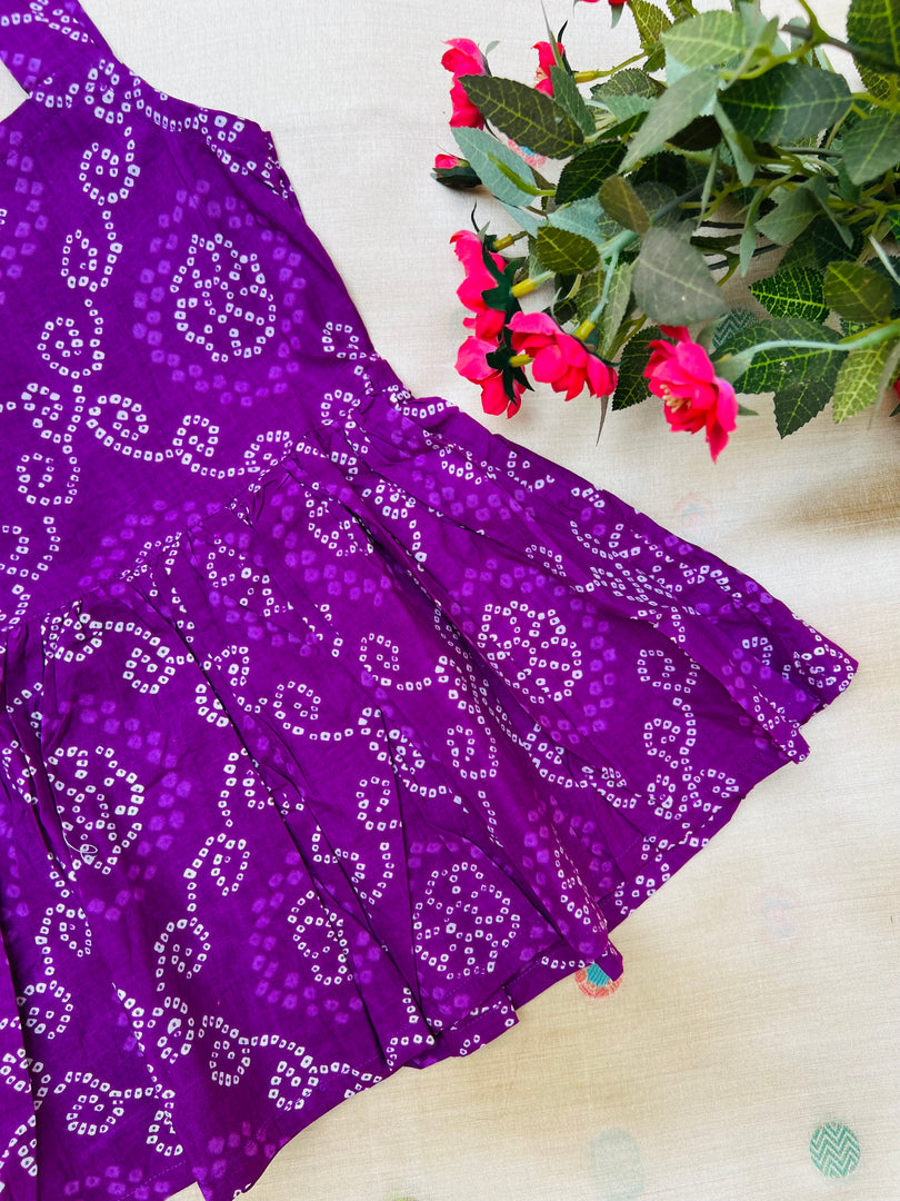Purple Dew - Cotton Frock 1 - 2 yrs