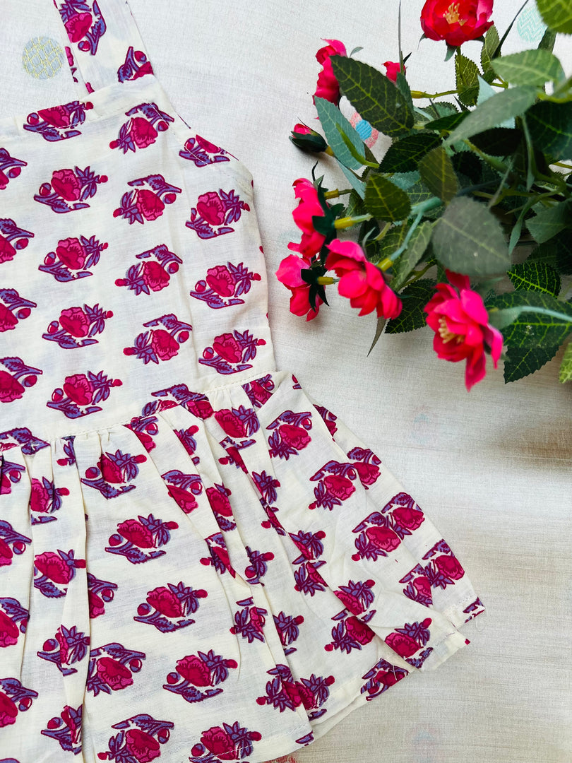 Water Rose - Cotton Frock 6m to 1 Yr