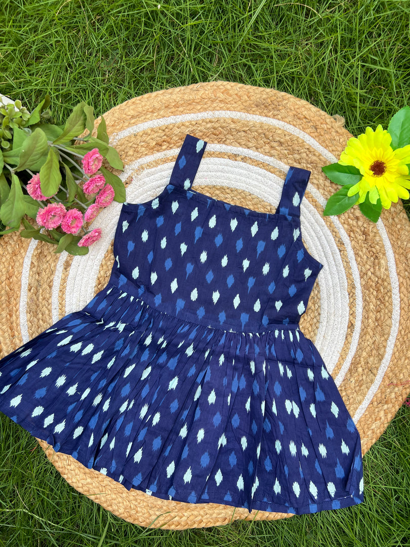 Ikat Delight - Cotton Frock 3 - 4 yrs