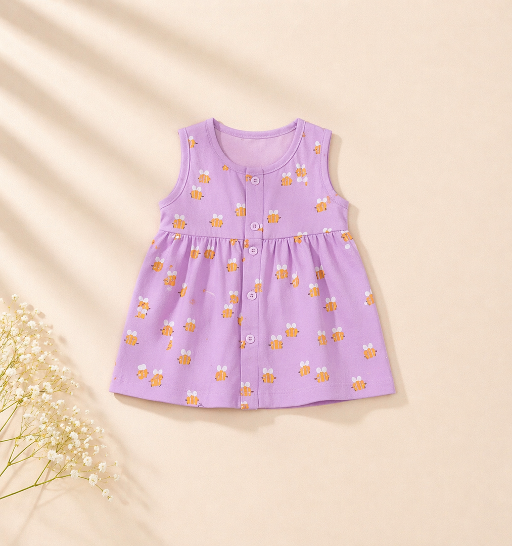Baby Cotton Dress - Buzz