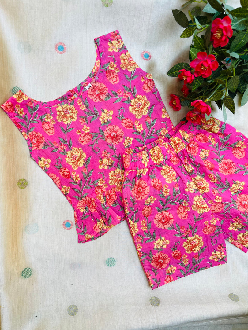 Love Blossom - Frill top & Shorts Set 2 - 3yrs