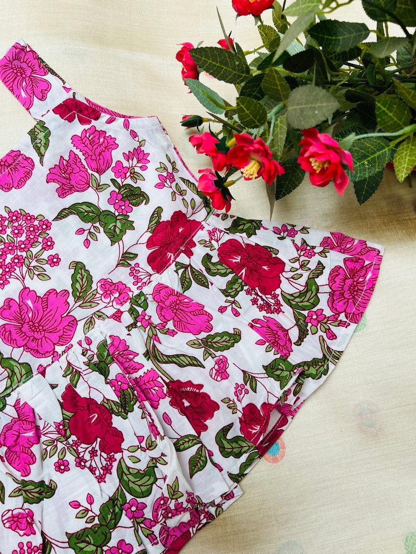 Rose Whisper - Cotton Frock 0 to 6m