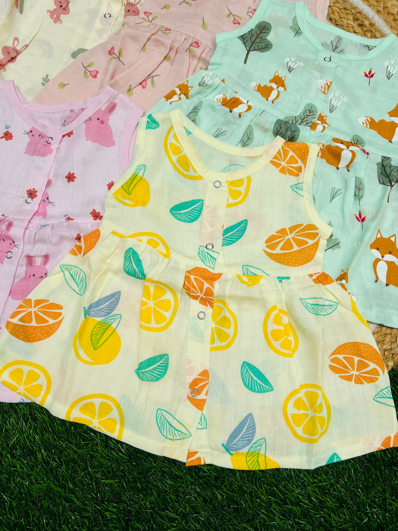Love - Muslin Frocks Pack 0 to 3M