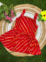Load image into Gallery viewer, Red Ride - Cotton Frock 3 - 4 yrs
