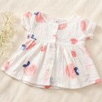 Load image into Gallery viewer, Pink Plum - Muslin Frock 6 to 9M
