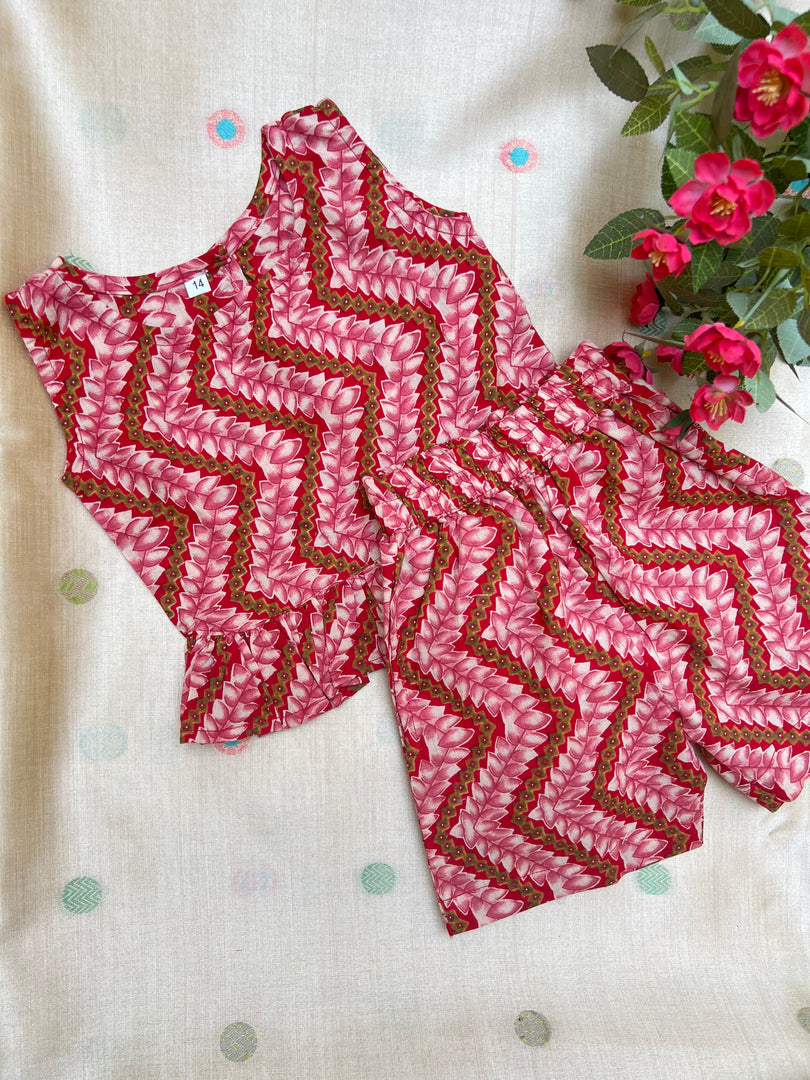 Floral Bloom - Frill top & Shorts Set 6m - 1yr