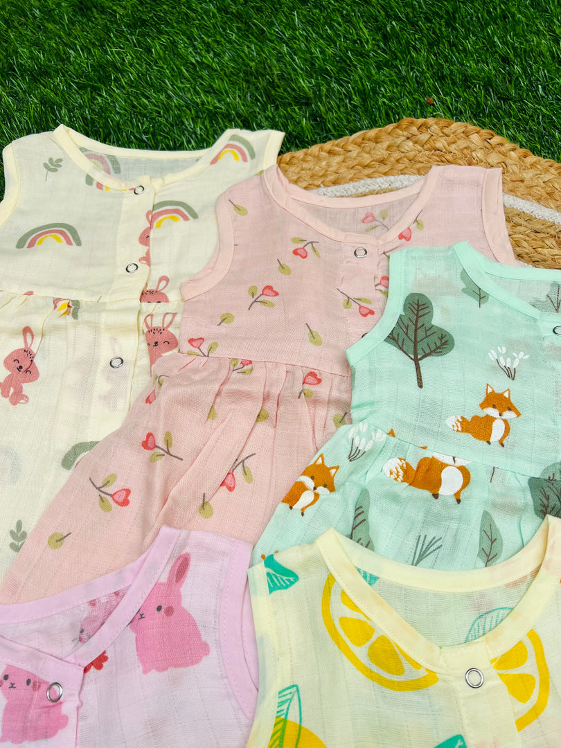 Love - Muslin Frocks Pack 0 to 3M