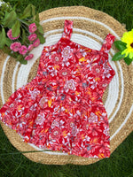 Load image into Gallery viewer, Red Blush - Cotton Frock 3 - 4 yrs
