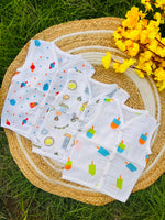 Load image into Gallery viewer, Cotton Muslin Jablas Pack: 3-6M
