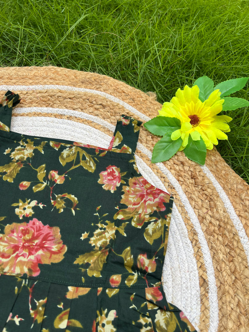 Green Lush - Cotton Frock 4 - 5 yrs