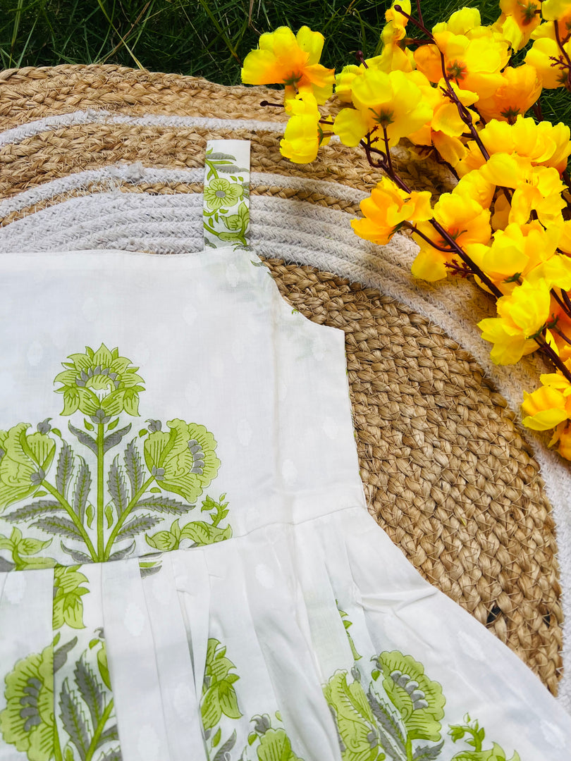 Green Fairy - Cotton Frock 2 - 3 Yrs