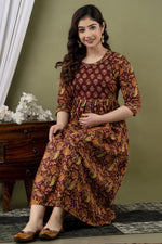 Load image into Gallery viewer, Berry Blossom : Maternity Feeding Dress
