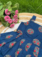Load image into Gallery viewer, Navy Glow - Cotton Frock 4 - 5 yrs
