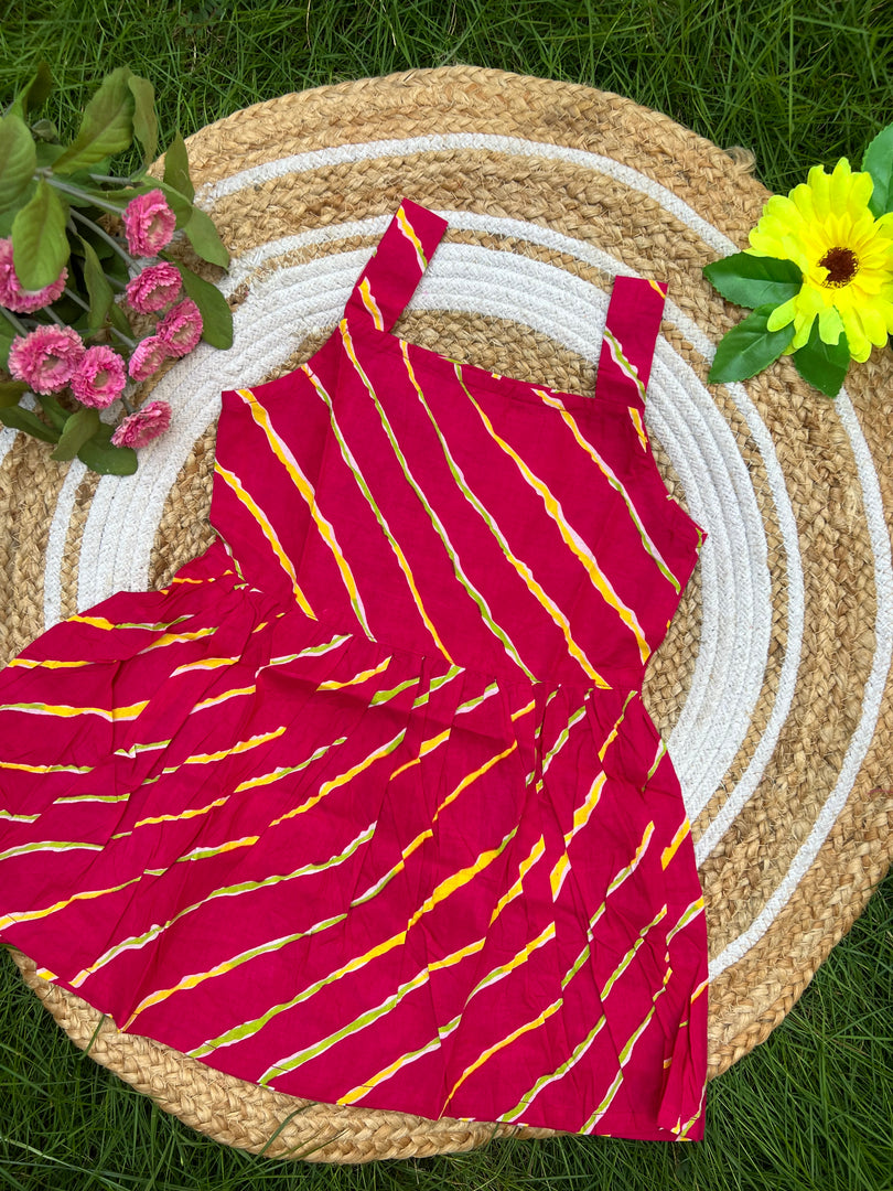 Bright Bloom - Cotton Frock 3 - 4 yrs