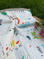 Load image into Gallery viewer, Dino - Muslin Baby Blanket
