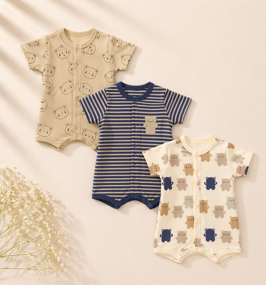 Baby Romper Set - Pack of 3