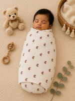 Load image into Gallery viewer, Crinkled Muslin Baby Swaddle