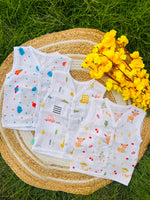 Load image into Gallery viewer, Cotton Muslin Jablas Pack: 0-3M

