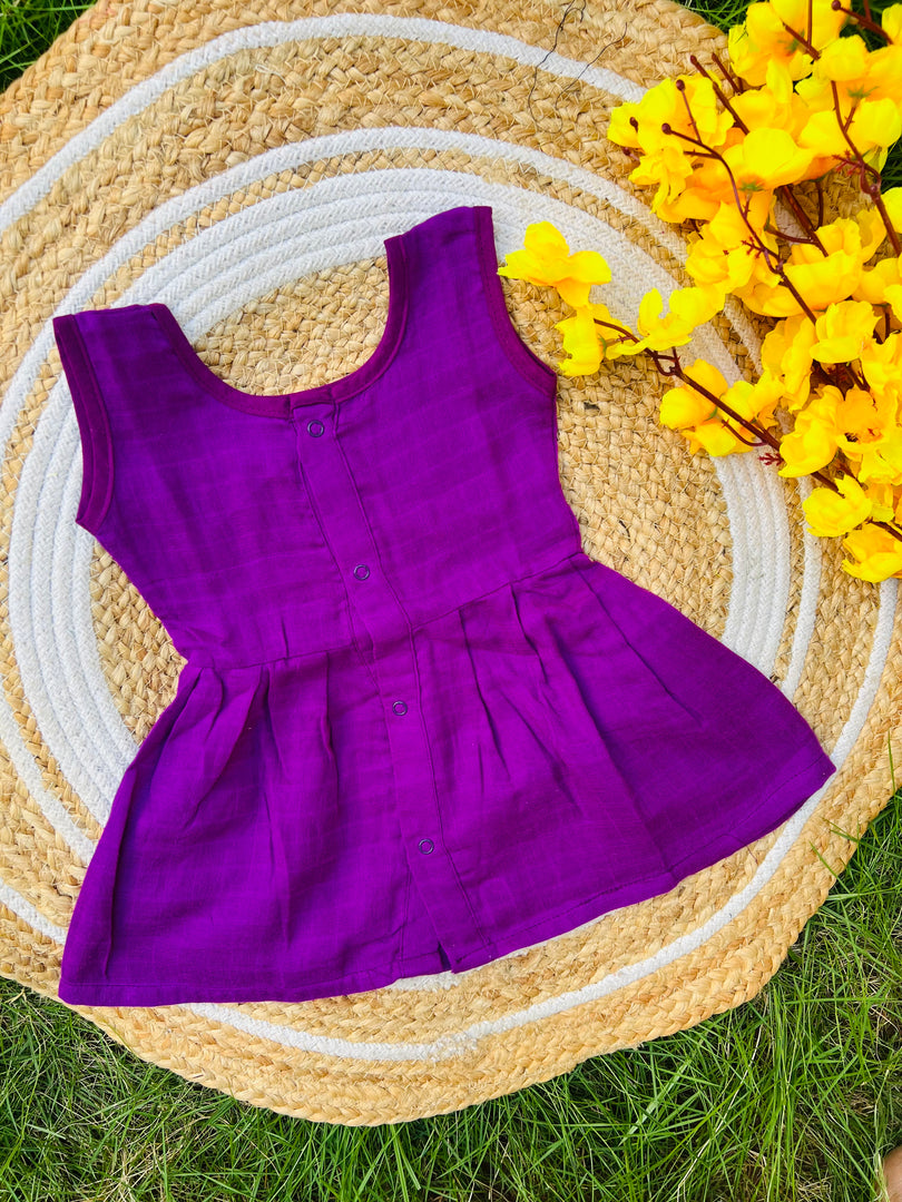 I Purple You - Muslin Frock 3 to 6M