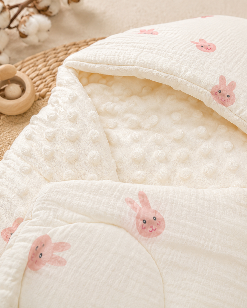 Muslin Sleeping Bag - Bunny Love