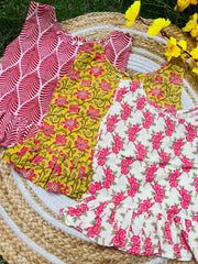 Frill tops Set 3 - 4yrs (pack of 3)