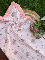 Load image into Gallery viewer, Pink World - Muslin Baby Blanket

