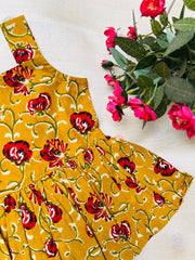 Mustard Bliss - Cotton Frock 0 to 6m