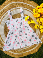 Load image into Gallery viewer, Star World - Muslin Frock 3 to 6M

