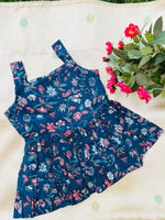 Load image into Gallery viewer, Blue Forest - Cotton Frock 6m to 1 Yr
