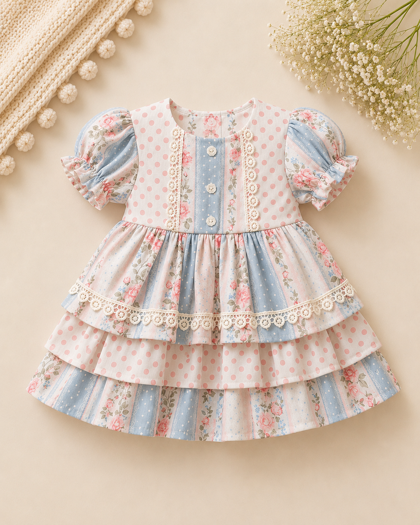 Baby Cotton Dress - Princess