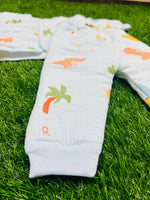 Load image into Gallery viewer, Baby Muslin Padded Winter Suit - Blue
