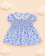Load image into Gallery viewer, Baby Cotton Dress - Bunny Blue