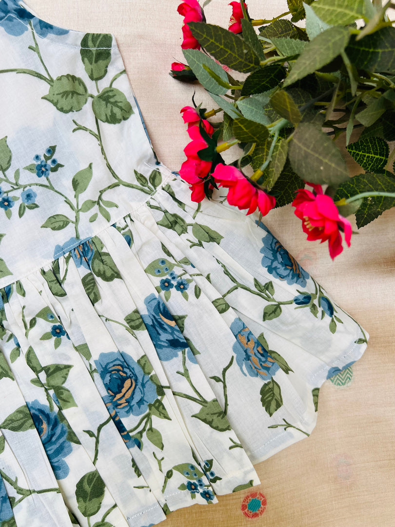 Indigo Rose - Cotton Frock  1 - 2 yrs