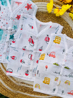 Load image into Gallery viewer, Cotton Muslin Jablas Pack: 3-6M
