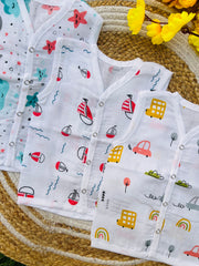 Cotton Muslin Jablas Pack: 3-6M