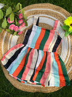 Load image into Gallery viewer, Rainbow Stripe - Cotton Frock 2 -3 Yrs

