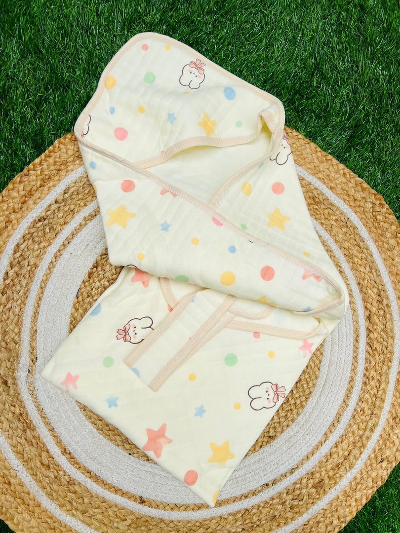 Kitty Kitty - Muslin Hooded Baby Blanket