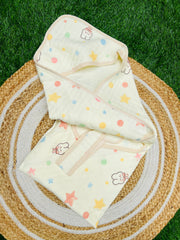Kitty Kitty - Muslin Hooded Baby Blanket