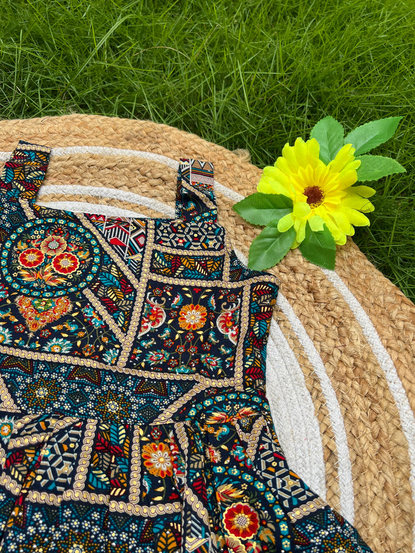 Ethnic Blossom - Viscose Frock 4 - 5 yrs