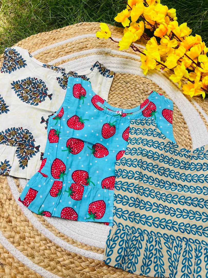 Frill tops 6m - 1yr (Pack of 3)