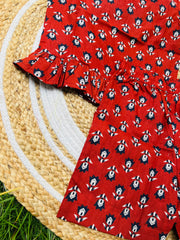 Bright Bloom - Frill top & Shorts Set 4 - 5yrs