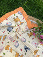 Load image into Gallery viewer, Animal World - Muslin Baby Blanket
