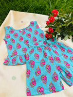 Load image into Gallery viewer, Peacock - Frill top &amp; Shorts Set 1 - 2yrs

