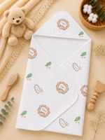 Load image into Gallery viewer, Lion Cub - Cotton Hooded Baby Towel